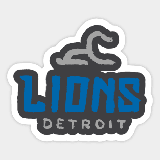 Detroit Lioooons 09 Sticker